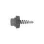 Fassadenschraube Metall-Holz. RAL 9006. Weissaluminium