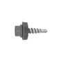Fassadenschraube Metall-Holz. RAL 9006. Weissaluminium