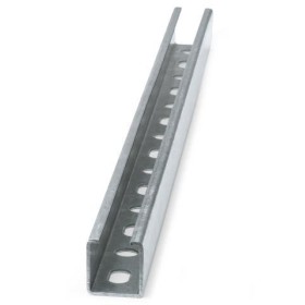 Montageschiene. Montageschiene, feuerverzinkt