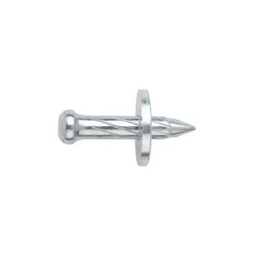 Nägel für die Bolzenschubtechnik. Rondellenbolzen, gerändelt mit ø 12 mm Metallrondelle