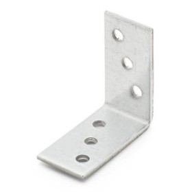 Winkelverbinder. Winkelverbinder, gleiche Löcher, vorverzinkt