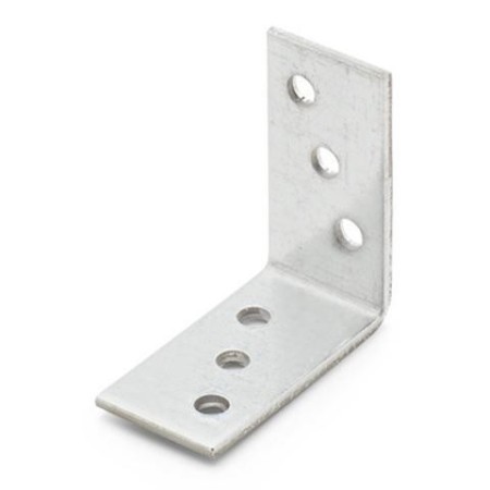 Winkelverbinder. Winkelverbinder, gleiche Löcher, vorverzinkt