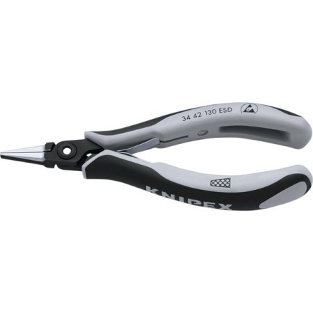 Präzisions-Elektronikzange Kurz / Flach 130 Mm