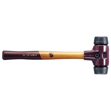 SIMPLEX SCHONHAMMER GUMMI SCHWARZ 80 MM