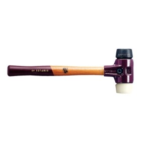 SIMPLEX SCHONHAMMER GUMMI SCHWARZ/WEISS 40 MM