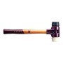 SIMPLEX SCHONHAMMER GUMMI SCHWARZ/WEISS 60 MM