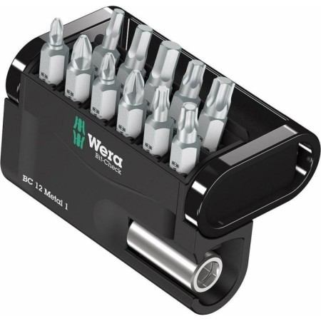 WERA BIT SET MIT UNIVERSALHALTER  METAL 12-TLG