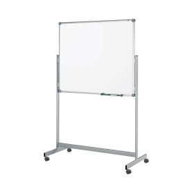 Mobiles Whiteboard Pro Fixed Kunststoffbeschichte Grau