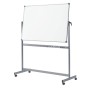 Mobiles Whiteboard Pro, Drehbar, Emaille Emaillebeschichtet Grau