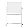 Mobiles Whiteboard Standard, Drehbar Kunststoffbeschichte Grau