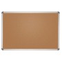 Pinnboard Office, Kork Grau Alu