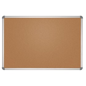 Pinnboard Office, Kork Grau Alu