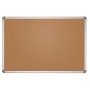 Pinnboard Office, Kork Grau Alu