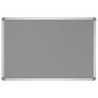 Pinnboard Office, Textil Grau Alu