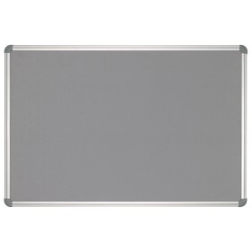 Pinnboard Office, Textil Grau Alu