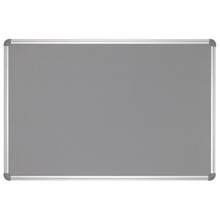 Pinnboard Office, Textil Grau Alu