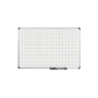 Whiteboard Office, Raster 10 X 10 Mm Grau Alu