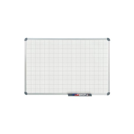Whiteboard Office, Raster 10 X 10 Mm Grau Alu
