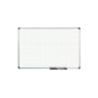 Whiteboard Office, Raster 20 X 20 Mm Grau Alu