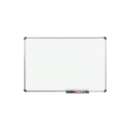 Whiteboard Office, Raster 20 X 20 Mm Grau Alu