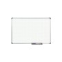 Whiteboard Office, Raster 20 X 20 Mm Grau Alu