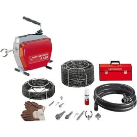 R600 Rohrreinigungsmaschine mit Spiralen-/Werkzeugset 16-22 mm ROTH...