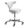 Hocker weiss Kunstleder