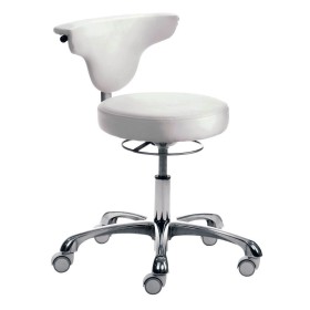Hocker weiss Kunstleder