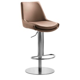 Barhocker braun Kunstleder