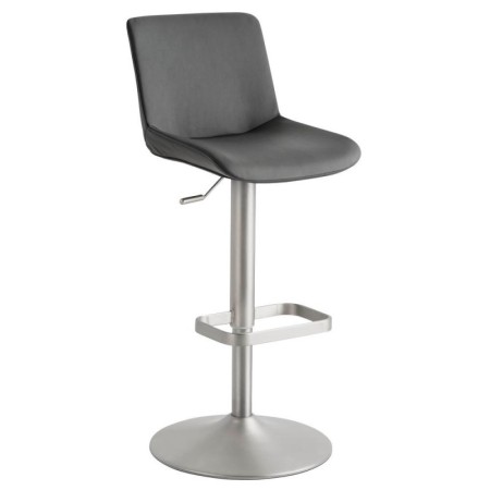 My Divo Barhocker grau Kunstleder