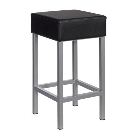 Cubus Barhocker schwarz Kunstleder