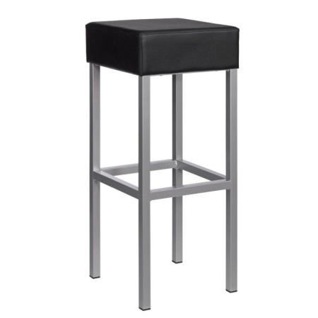 Cubus Barhocker schwarz Kunstleder