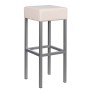 Cubus Barhocker beige Kunstleder