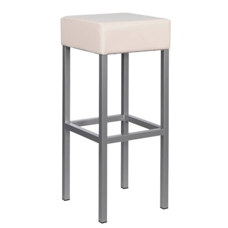 Cubus Barhocker beige Kunstleder