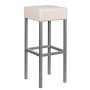 Cubus Barhocker beige Kunstleder