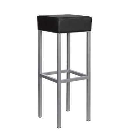 Cubus Barhocker schwarz Kunstleder