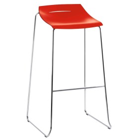 My Purism Barhocker rot Leder