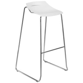 My Purism Barhocker weiss Leder
