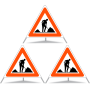 Faltsignal Construction 3x1.14 Baustelle N70