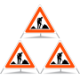 Faltsignal Construction 3x1.14 Baustelle N70