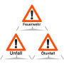 Faltsignal TFPD 1.30 Feuerwehr/1.30 Unfall/1.30 Ölunfall R70 (Kombiniert)