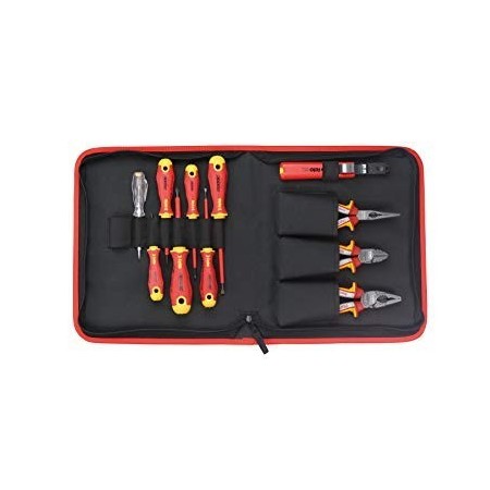 Felo Profi Werkzeug-Satz Ergonic VDE Set Werkzeugtasche 11-tlg.