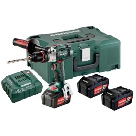 Akku-Schlagbohrmaschine 18V 3X4Ah Li-Ion, LadegerätAsc 30-36 V, Metaloc