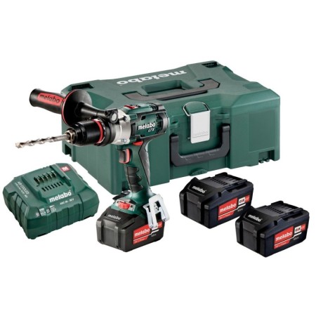 Akku-Schlagbohrmaschine 18V 3X4Ah Li-Ion, LadegerätAsc 30-36 V, Metaloc