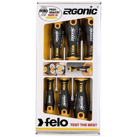 Felo Schraubendrehersatz Ergonic, 6-teilig