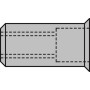 Gesipa Blindnietmuttern Alu Kleinkopf-M 500stk.