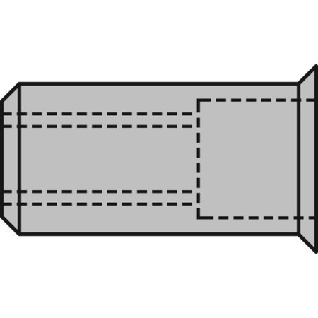 Gesipa Blindnietmuttern Alu Kleinkopf-M 500stk.