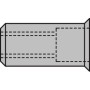 Gesipa Blindnietmuttern Alu Kleinkopf-M 500stk.
