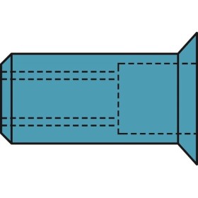 Gesipa Blindnietmuttern A2-Edelstahl Senkkopf-M 500stk.
