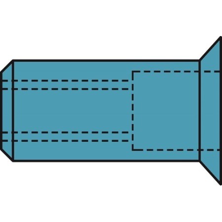 Gesipa Blindnietmuttern A2-Edelstahl Senkkopf-M 500stk.